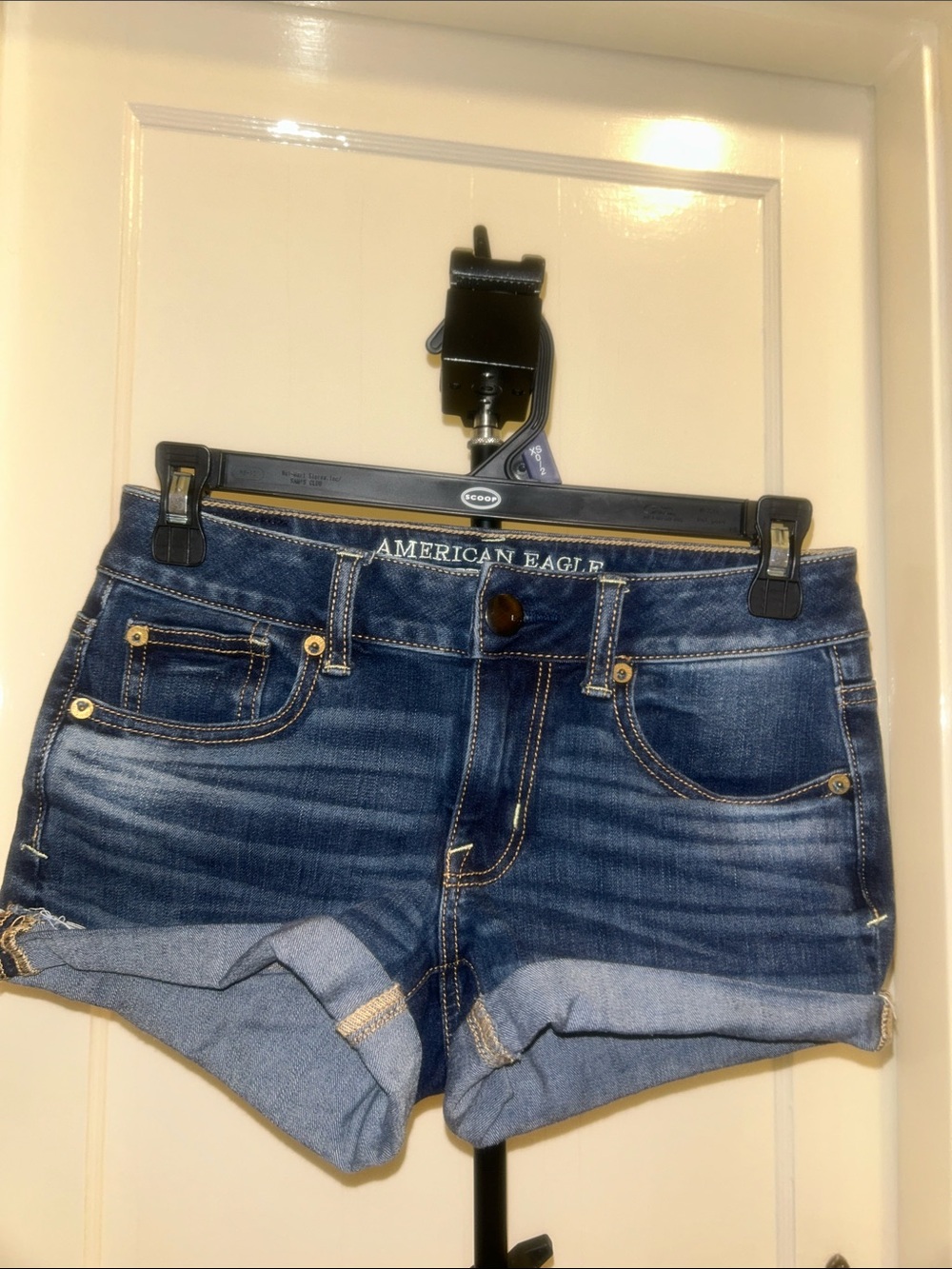 American Eagle Outfitters Dark Blue Denim Shorts
